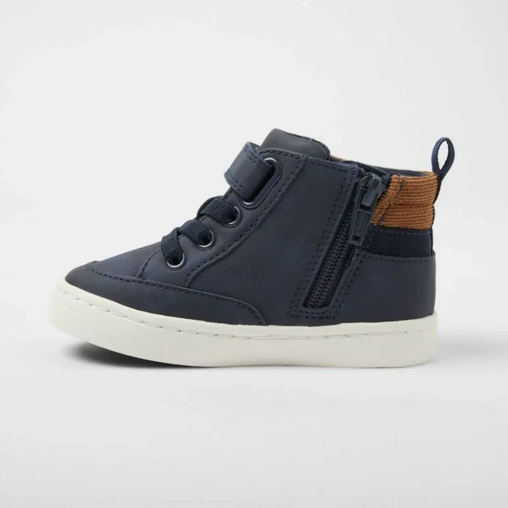 Toddler Aidan Sneaker Boots - Cat & Jack Navy Blue 6T